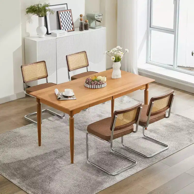 Lot de 2 chaises de salle à manger modernes du milieu du siècle, vert olive, chaises d'appoint en velours avec dossier en rotin naturel et piètement en chrome inoxydable