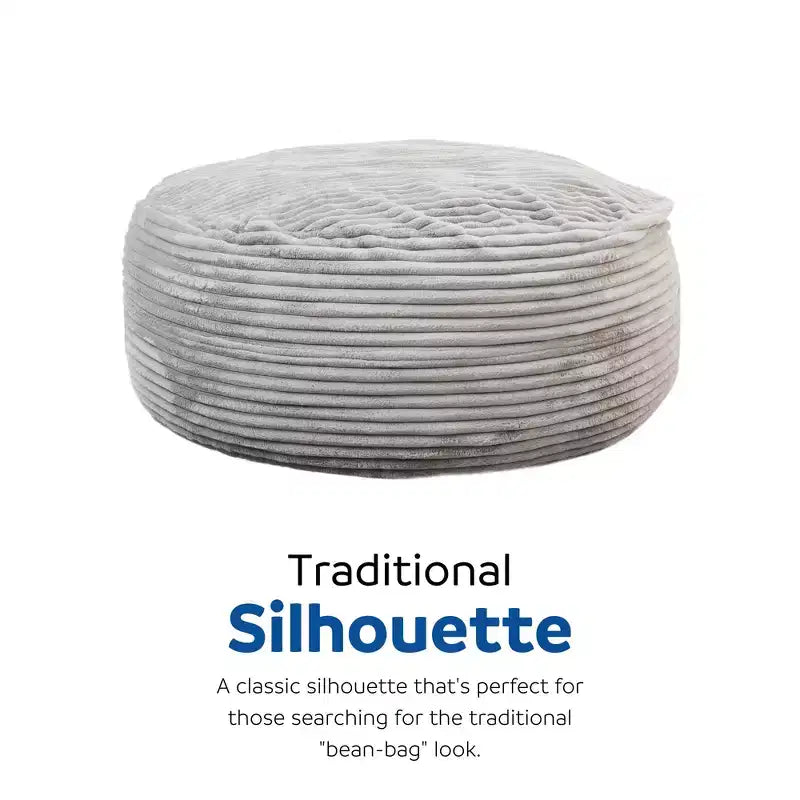 Pouf poire en fausse fourrure HomeStock Kade, 1,80 m