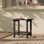 1 Pack HDPE Adirondack Square Outdoor Side Table, Patio End Tables,Durable Small Patio Table for Beach,Pool,Garden