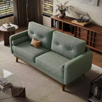 Canapé moderne 65, canapé rembourré 2 places avec accoudoirs larges, canapé profond pour salon, bureau, chambre à coucher, appartement