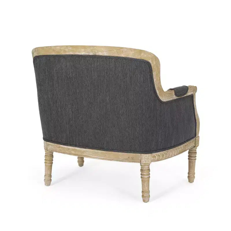 Fauteuil club en tissu tapissé de style campagnard français Christopher Knight Home Tamarisk