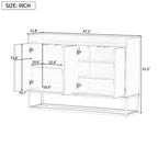 Hostack Buffet moderne élégant avec grand espace de rangement pour la salle à manger, l'entrée