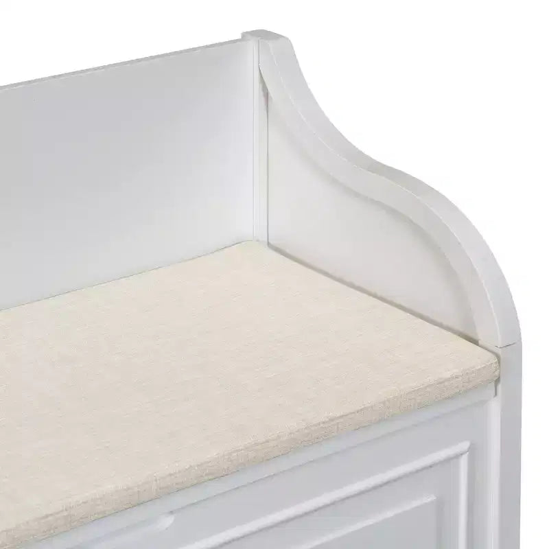 GDFStudio Fanny Banc de Rangement Multifonctionnel pour Entrée avec Siège Rembourré et Charnière de Sécurité