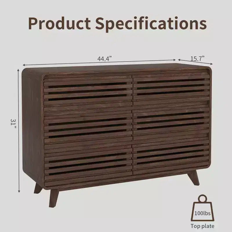 Commode en bois à 6 tiroirs pour chambre à coucher, meubles de rangement avec grille