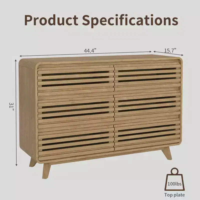Commode en bois à 6 tiroirs pour chambre à coucher, meubles de rangement avec grille