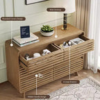Commode en bois à 6 tiroirs pour chambre à coucher, meubles de rangement avec grille