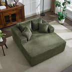 Chaise longue de 155 cm, canapé rembourré extra-large et surdimensionné avec oreillers, canapé de lecture fauteuils en fausse fourrure moelleuse Canapés nuage