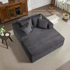 Chaise longue de 155 cm, canapé rembourré extra-large et surdimensionné avec oreillers, canapé de lecture fauteuils en fausse fourrure moelleuse Canapés nuage