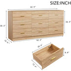 Commode à 9 tiroirs en bois GDFStudio Rowan Farmhouse