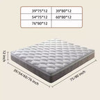 Matelas hybride Okak Modern 12 pouces certifié CertiPUR-US avec mousse à mémoire de forme pour un sommeil confortable, matelas à sensation moyenne