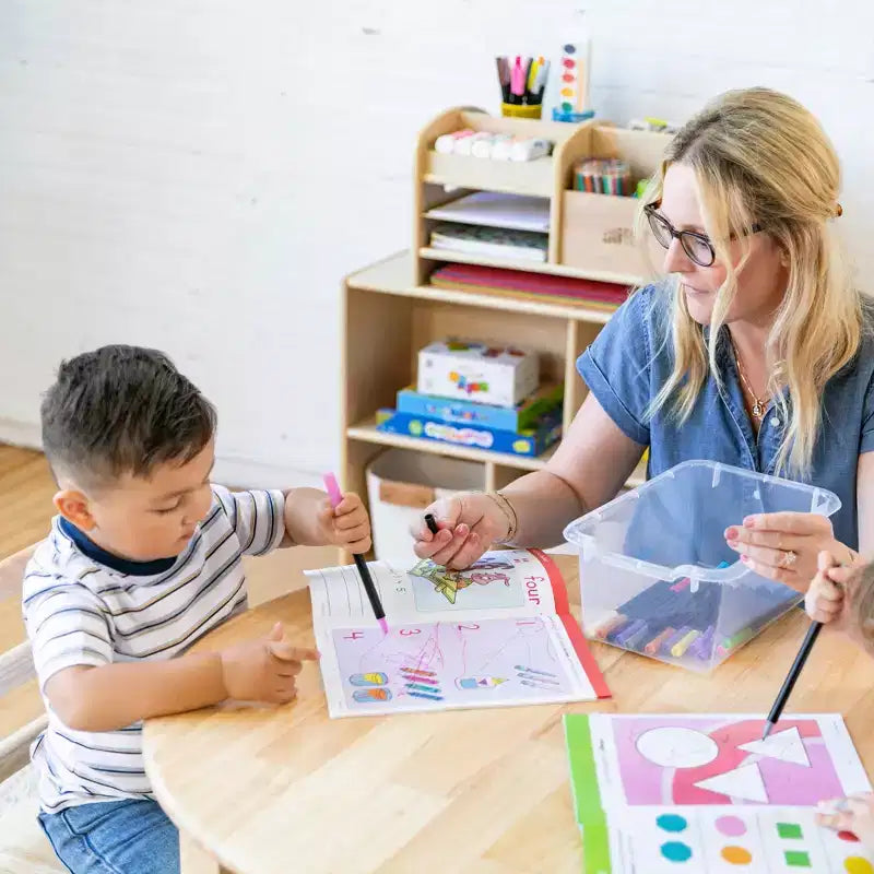 Meuble de rangement 15 casiers ECR4Kids Streamline avec 15 bacs à façade ouverte, 5x3, mobilier pour enfants