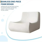 Fauteuil poire Acekool pour adultes, canapé simple en mousse à mémoire de forme, tissu effet daim, chaise de sol moderne et confortable pour salon et chambre à coucher, vert