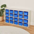 Meuble de rangement ECR4Kids Streamline 20 bacs avec 20 bacs à façade ouverte, 4x5, Meuble pour enfants