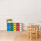 Meuble de rangement ECR4Kids Streamline 20 bacs avec 20 bacs à façade ouverte, 4x5, Meuble pour enfants