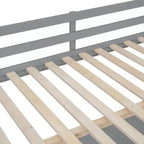 Lit mezzanine double avec bureau, lit mezzanine en bois avec tiroirs et étagères de rangement, lit mezzanine double haut avec miroir de coiffeuse pour enfants, adolescents et adultes