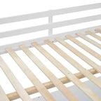 Lit mezzanine double avec bureau, lit mezzanine en bois avec tiroirs et étagères de rangement, lit mezzanine double haut avec miroir de coiffeuse pour enfants, adolescents et adultes