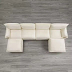 Canapé modulaire surdimensionné Spruce & Spring pour salon, Taupe-3PC