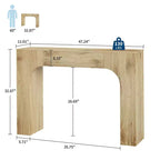GustoWave Table console de ferme de 47 pouces, longue table d'entrée en bois derrière un canapé, meuble de couloir facile à assembler pour les salons