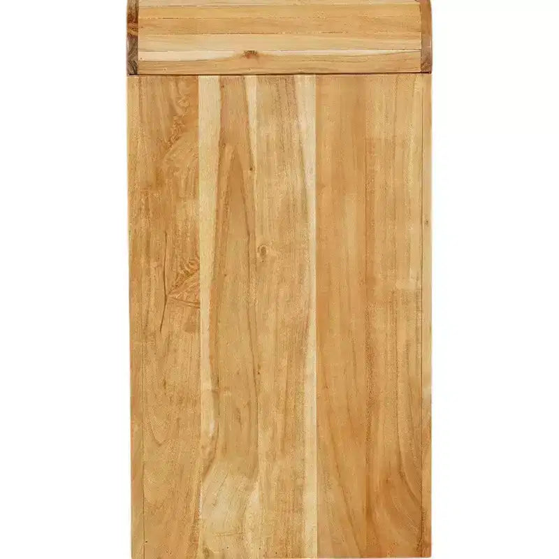 Console Royal Hampton | Plateau de 43 po de large | Bois d'acacia naturel fait à la main | Rangement à deux tiroirs
