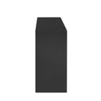 Luxystar Buffet moderne avec 4 portes et étagère ouverte, Table console, Noir