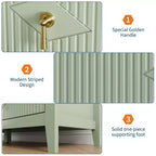 Commode 6 tiroirs pour chambre à coucher, commode en bois de 137 cm de large avec poignées métalliques, organiseur de rangement pour vêtements à cannelures, meuble TV pour couloir