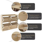 Meuble à chaussures avec tiroirs basculants, Meuble à chaussures étroit avec pieds en bois, Organisateur de chaussures autoportant pour couloir, chambre, salon