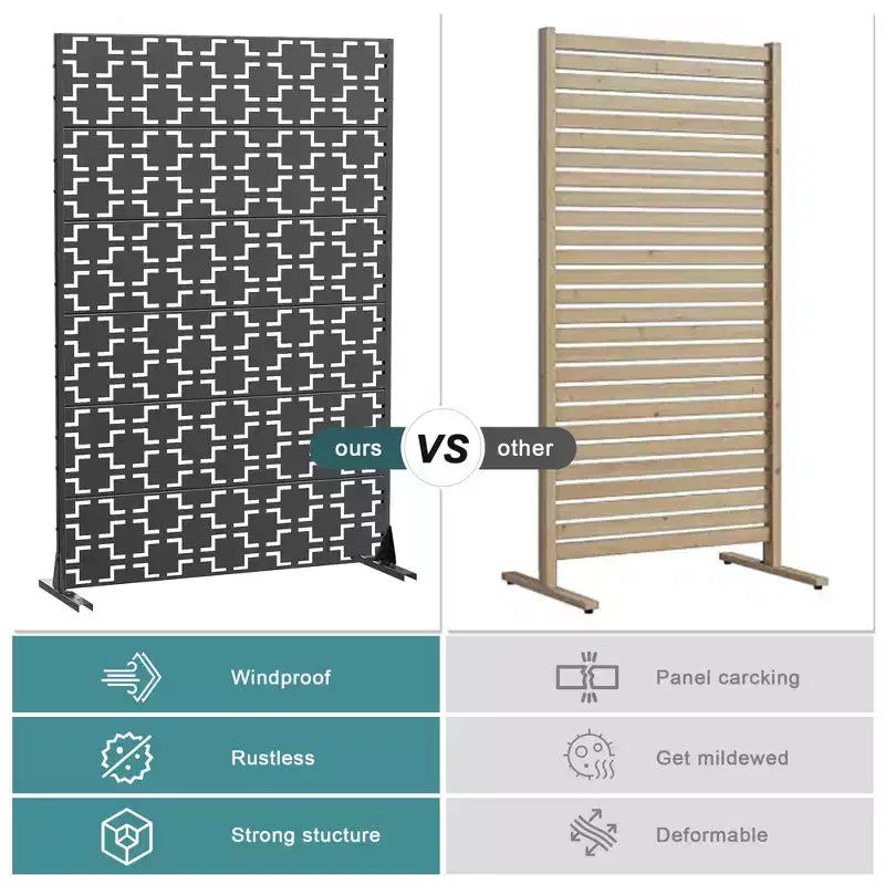 72 H Dovelina Brise-vue extérieur décoratif pour jardin