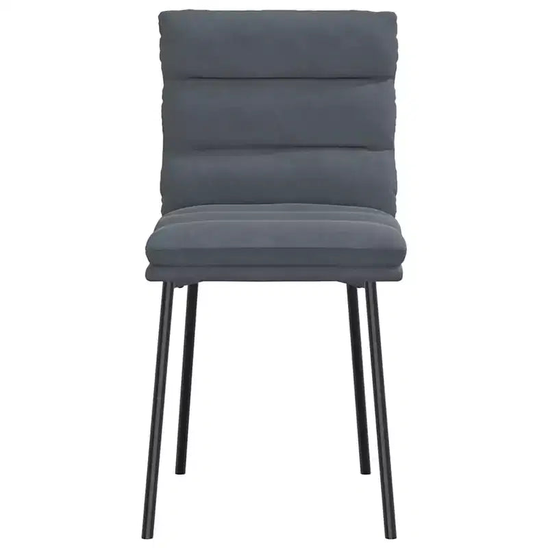 CLIHOME Chaise de salle à manger moderne, classique et élégante avec dossier, coussin doux en velours et pieds en métal (Lot de 2)