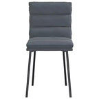 CLIHOME Chaise de salle à manger moderne, classique et élégante avec dossier, coussin doux en velours et pieds en métal (Lot de 2)