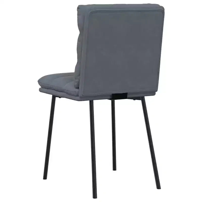 CLIHOME Chaise de salle à manger moderne, classique et élégante avec dossier, coussin doux en velours et pieds en métal (Lot de 2)