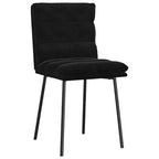 CLIHOME Chaise de salle à manger moderne, classique et élégante avec dossier, coussin doux en velours et pieds en métal (Lot de 2)