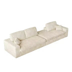Canapé modulaire en velours côtelé en forme de L de 114,5 po avec fauteuil inclinable, canapé de sol convertible 2-en-1 avec coussins en mousse et oreillers de soutien cervical pour le salon