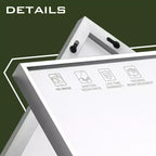 Miroir Suspendu MAYEERTY en Alliage d'Aluminium Bord Fin Rectangle à Angle Droit