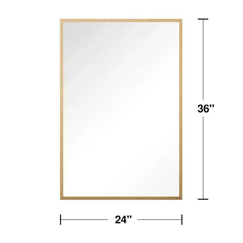 Miroir Suspendu MAYEERTY en Alliage d'Aluminium Bord Fin Rectangle à Angle Droit