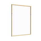 Miroir Suspendu MAYEERTY en Alliage d'Aluminium Bord Fin Rectangle à Angle Droit