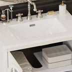 Meuble-lavabo de salle de bain Bestier 31 pouces style ferme avec évier en céramique et armoire de salle de bain rustique vintage