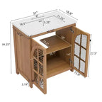 Meuble-lavabo de salle de bain Bestier 31 pouces style ferme avec évier en céramique et armoire de salle de bain rustique vintage
