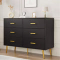 6 Drawer Dresser,Modern Chest of Drawers Organizer Storage with Drawers,Large Storage Cabinet,Modern Design Dresser for Bedroom,Living Room,Porch