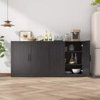 MAYEERTY Armoire de rangement autonome en bois, meuble de rangement décoratif pour la maison, le bureau, les petits espaces, noir, 31*31*16 po