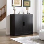 MAYEERTY Armoire de rangement autonome en bois, meuble de rangement décoratif pour la maison, le bureau, les petits espaces, noir, 31*31*16 po