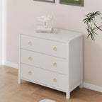 Commode à 7 tiroirs, commode de rangement en bois moderne, meuble TV, organisateur de tiroirs en bois avec poignées pour chambre, salon, couloir, blanc