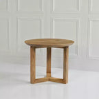 Table d'appoint ronde artisanale Royal Hampton 18.5 | Bois de manguier