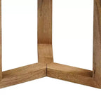 Table d'appoint ronde artisanale Royal Hampton 18.5 | Bois de manguier