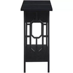 Table d'appoint relevable HomeStock Belmont avec station de recharge dissimulée, deux prises, deux ports USB et compartiment de rangement caché