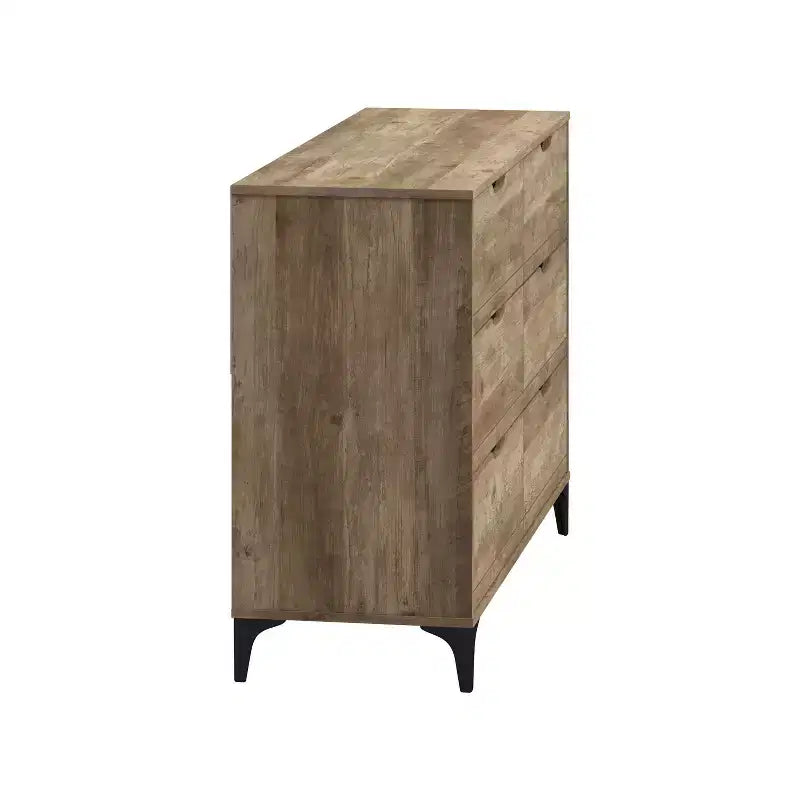 Commode Galano Lilay 6 tiroirs (Interlock) - Chêne noueux