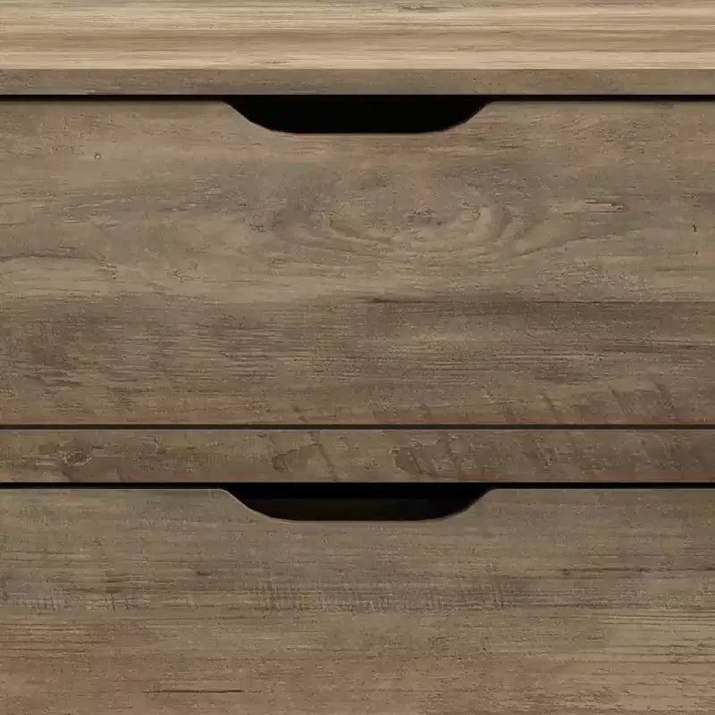 Commode Galano Lilay 6 tiroirs (Interlock) - Chêne noueux
