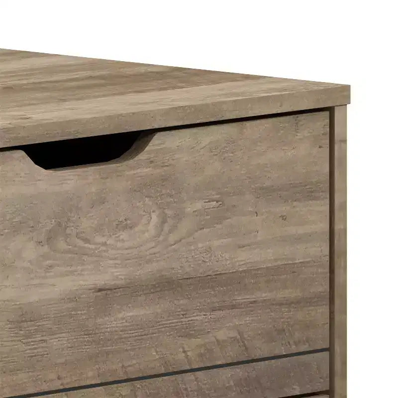 Commode Galano Lilay 6 tiroirs (Interlock) - Chêne noueux