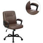 Chaise de bureau moderne Okak, chaise de bureau avec hauteur réglable et support à cinq roulettes, chaise d'ordinateur pour le bureau, la maison