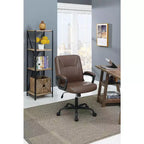 Chaise de bureau moderne Okak, chaise de bureau avec hauteur réglable et support à cinq roulettes, chaise d'ordinateur pour le bureau, la maison