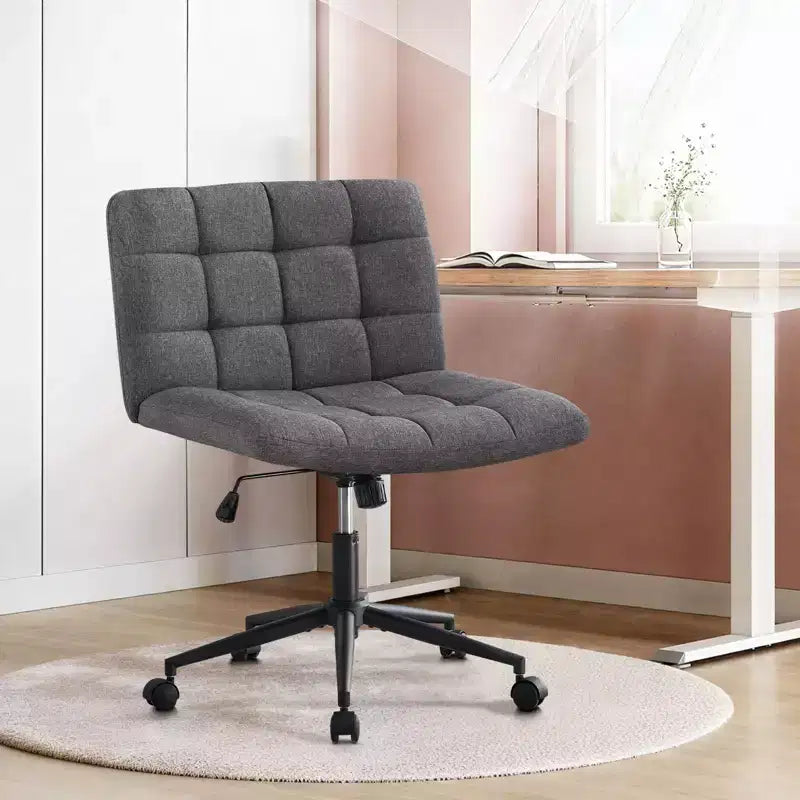Chaises de bureau Okak 360 pivotantes, sans accoudoirs, réglables en hauteur et avec roulettes, confortables pour l'étude et la salle de lecture